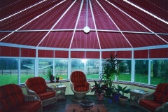 Burgundy-maroon-victorian-pleated-blinds-surrey